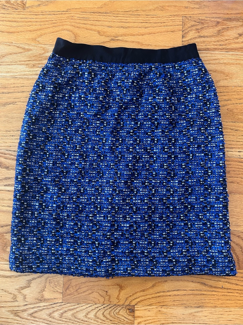 Kate Spade Blue Bouclé Tweed Pencil Skirt Size 4